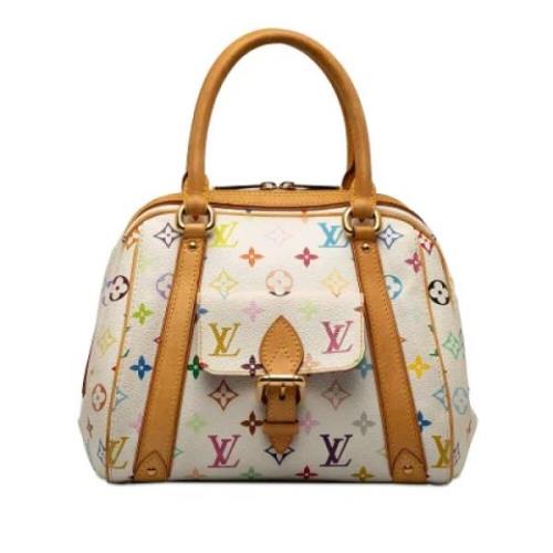 Pre-owned Leather handbags Louis Vuitton Vintage , White , Dames