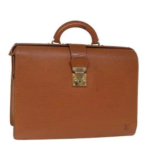 Pre-owned Leather briefcases Louis Vuitton Vintage , Brown , Dames