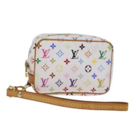 Pre-owned Canvas pouches Louis Vuitton Vintage , White , Dames