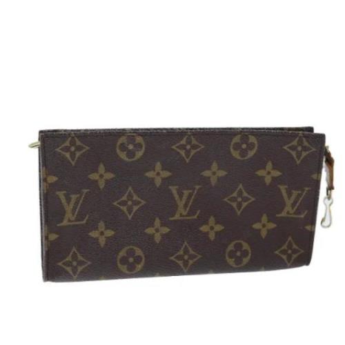 Pre-owned Canvas clutches Louis Vuitton Vintage , Brown , Dames