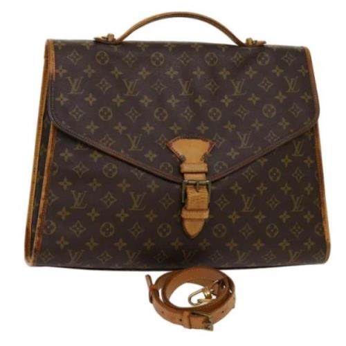 Pre-owned Canvas handbags Louis Vuitton Vintage , Brown , Dames