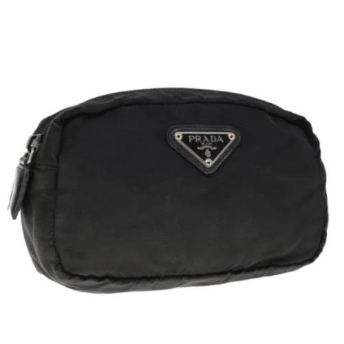 Pre-owned Nylon pouches Prada Vintage , Black , Dames