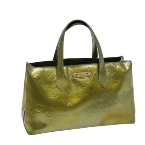 Pre-owned Leather handbags Louis Vuitton Vintage , Green , Dames