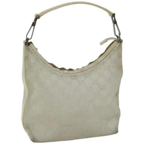 Pre-owned Canvas gucci-bags Gucci Vintage , Beige , Dames