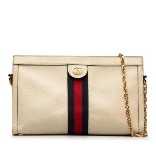 Pre-owned Leather gucci-bags Gucci Vintage , Beige , Dames