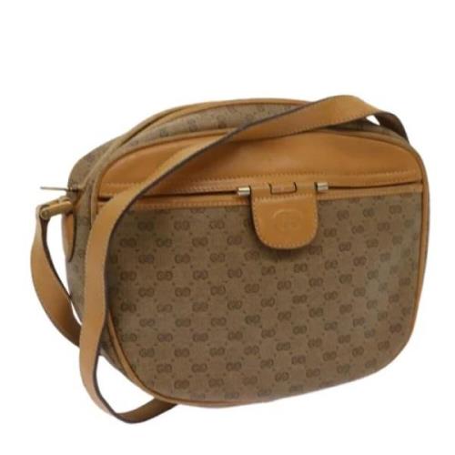 Pre-owned Canvas gucci-bags Gucci Vintage , Beige , Dames