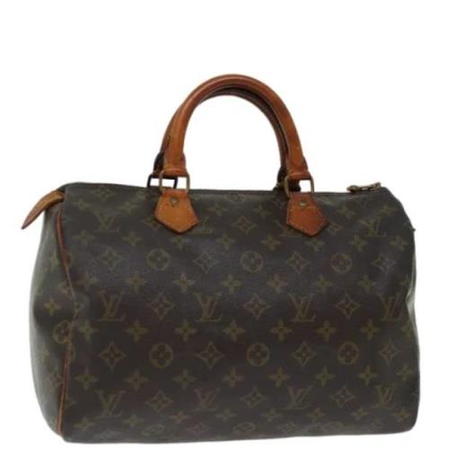 Pre-owned Canvas handbags Louis Vuitton Vintage , Brown , Dames