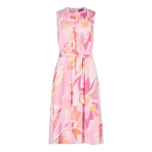 Bloemen Midi Jurk met Ruches Betty Barclay , Multicolor , Dames