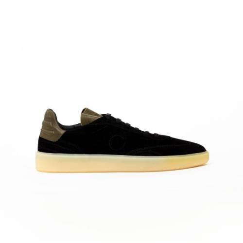 League Low Suede Sneakers Pantofola d'Oro , Black , Heren