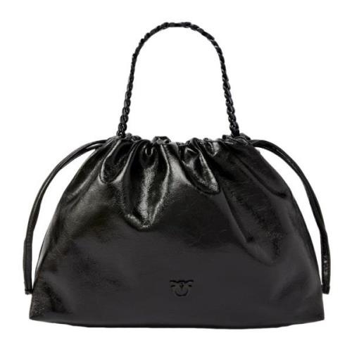 Kettinghandvat Tote Tas Neplack Vintage Pinko , Black , Dames