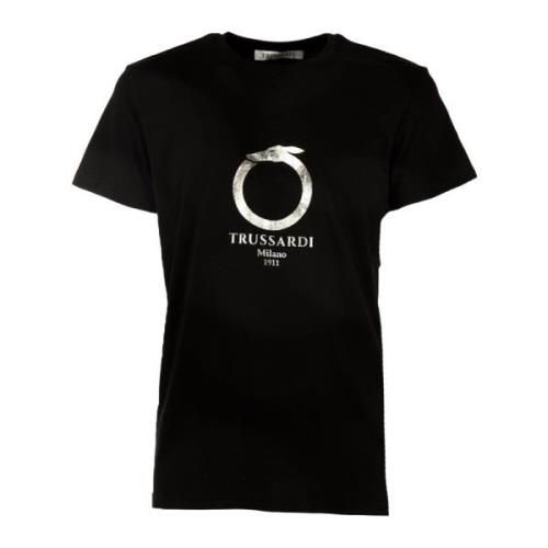 Stijlvolle T-Shirt Collectie voor Mannen Trussardi , Black , Heren