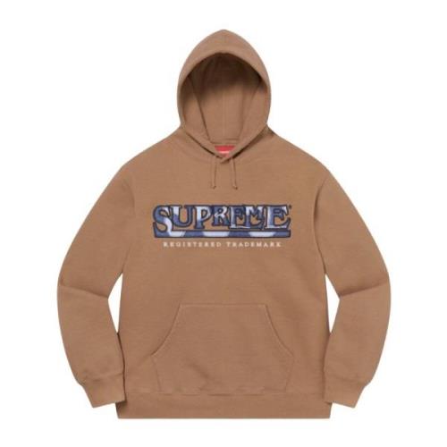 Bruine Logo Hoodie Limited Edition Supreme , Brown , Heren