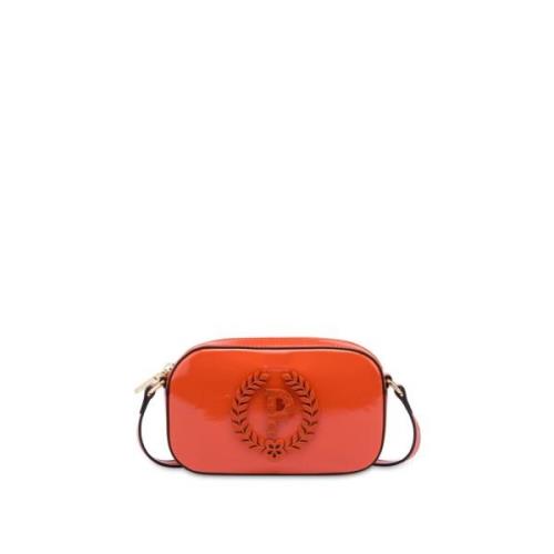 Oranje Schoudertas met Logo Pollini , Orange , Dames