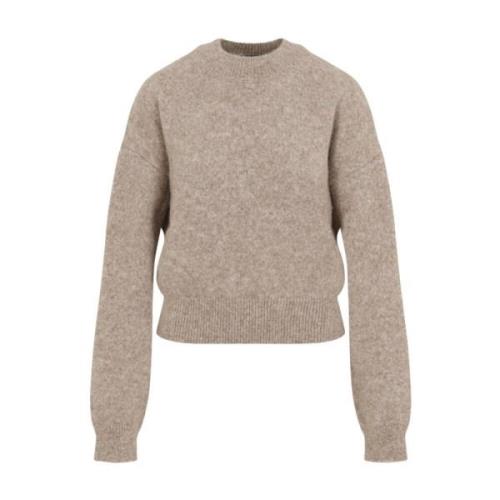 Beige Gebreide Pullover Trui Jacquemus , Beige , Dames