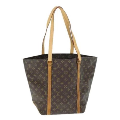 Pre-owned Canvas totes Louis Vuitton Vintage , Brown , Dames