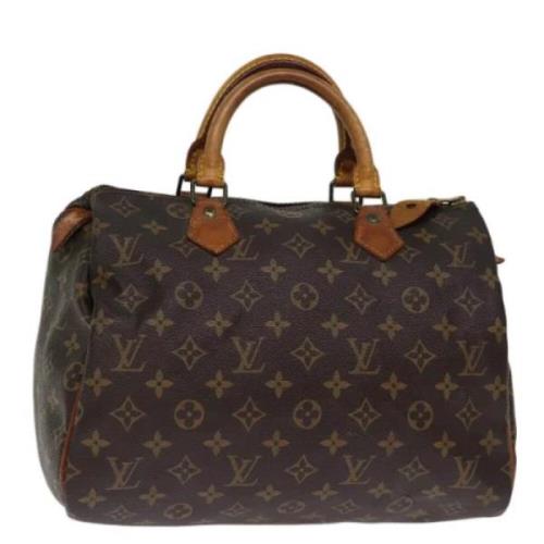 Pre-owned Canvas handbags Louis Vuitton Vintage , Brown , Dames