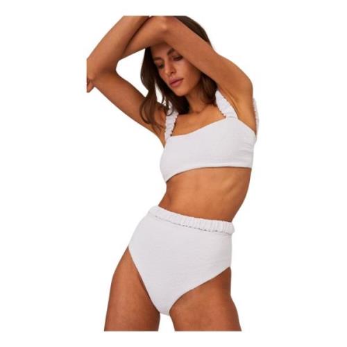 Hoge Taille Bikini Broek Wit Undress Code , White , Dames