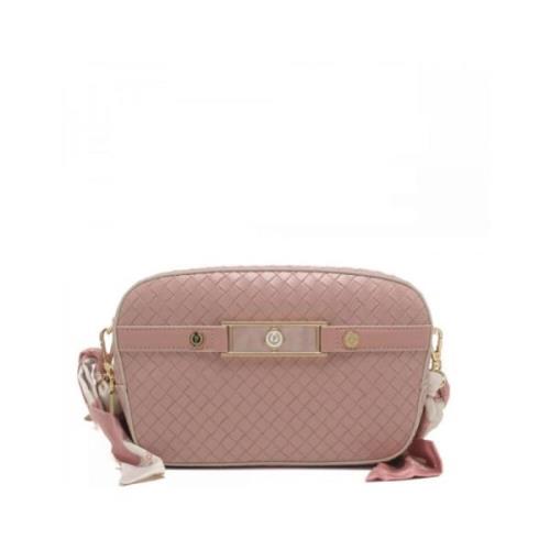 Stijlvolle Crossbody Tas met Marmer Effect Pollini , Beige , Dames