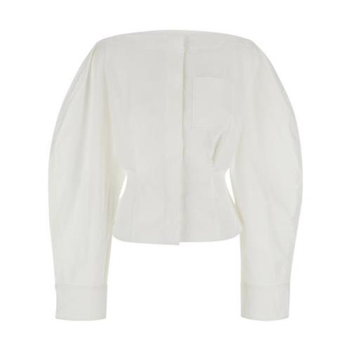 Witte Bootoverhemd Jacquemus , White , Dames