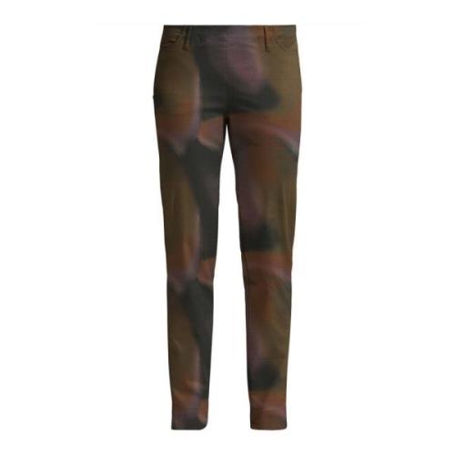 Zwarte Liquid Print Broek Regular Fit LauRie , Multicolor , Dames