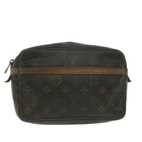 Pre-owned Canvas clutches Louis Vuitton Vintage , Brown , Dames