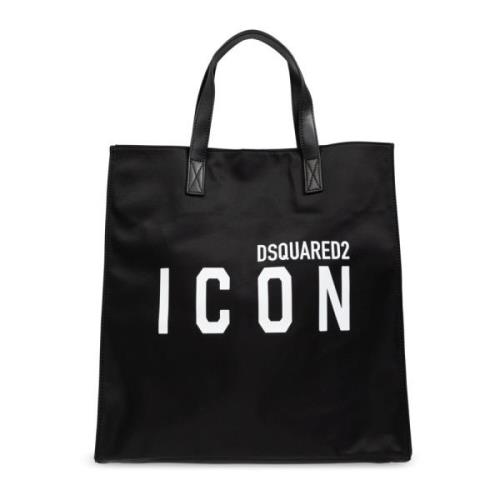 Be Icon shopper tas Dsquared2 , Black , Heren