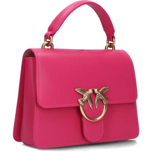 Love One Top Handle Mini Tas Pinko , Pink , Dames