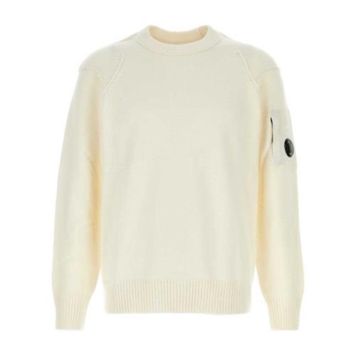 Ivory Wool Blend Sweater C.p. Company , White , Heren