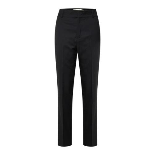 Klassieke Zwarte Hoge Taille Broek InWear , Black , Dames