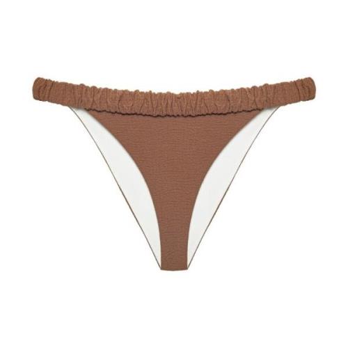 Gerimpelde Bikini Broek Praline Undress Code , Brown , Dames