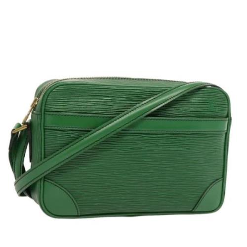 Pre-owned Leather louis-vuitton-bags Louis Vuitton Vintage , Green , D...