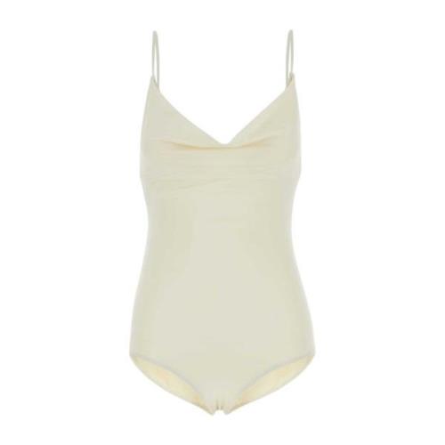 Ivory Stretch Nylon Swimsuit Magda Butrym , White , Dames