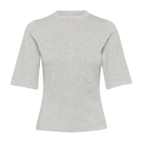 Melange Tshirt Top Graniet InWear , Gray , Dames