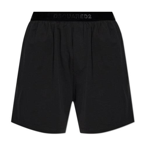 Katoenen Ondergoed Shorts Dsquared2 , Black , Heren