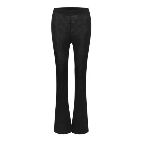 Wijde Zwarte Broek Sameagz Stijl Gestuz , Black , Dames