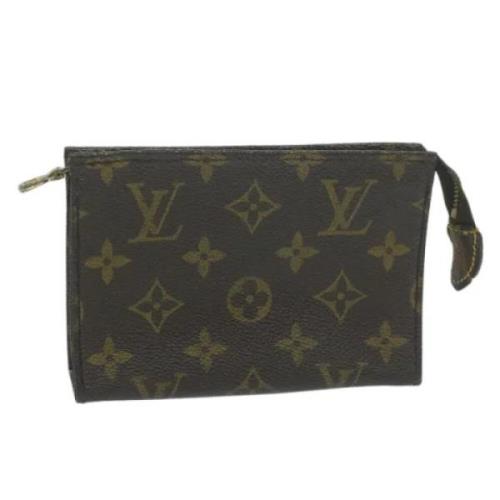 Pre-owned Canvas pouches Louis Vuitton Vintage , Brown , Dames