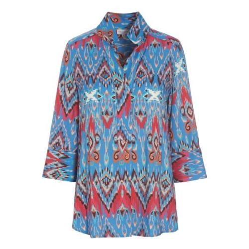 Ikat Malibu Zijden Blouse Dea Kudibal , Multicolor , Dames