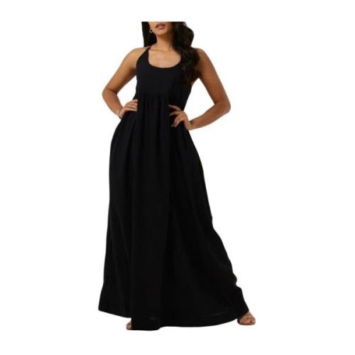 Maxi Jurk Zwart Kapnias Devotion , Black , Dames