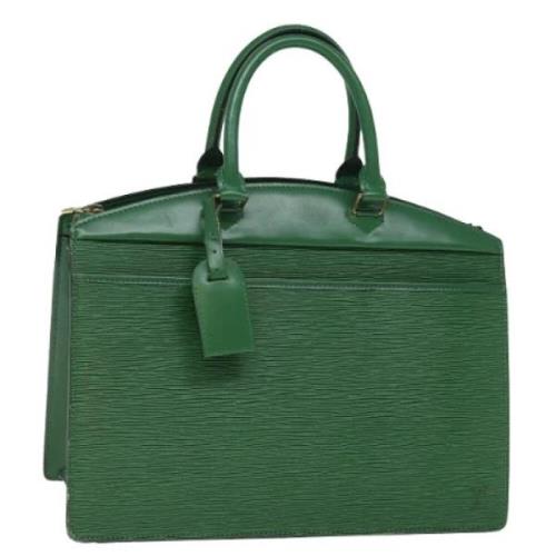 Pre-owned Leather handbags Louis Vuitton Vintage , Green , Dames