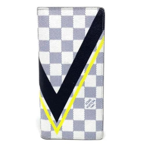 Pre-owned Fabric wallets Louis Vuitton Vintage , White , Dames