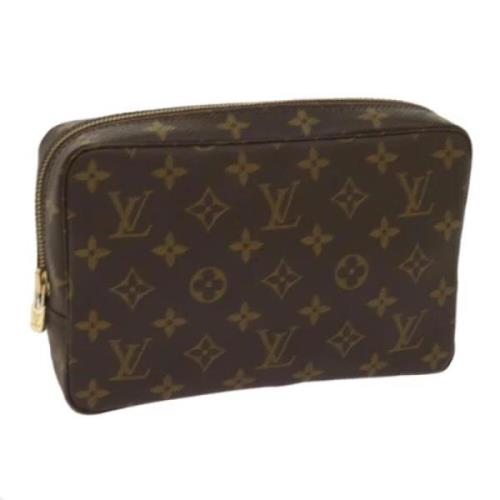 Pre-owned Canvas clutches Louis Vuitton Vintage , Brown , Dames