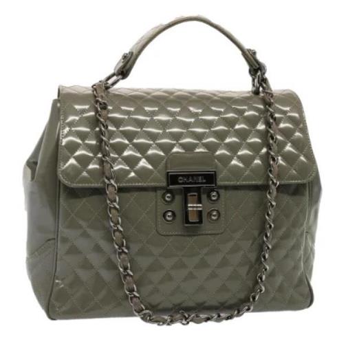 Pre-owned Canvas handbags Chanel Vintage , Gray , Dames