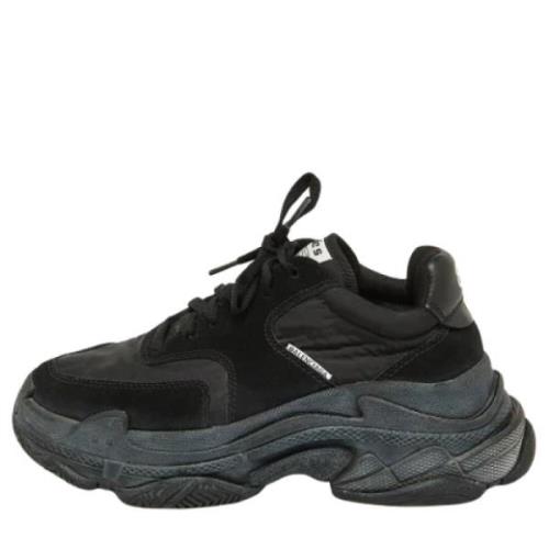 Pre-owned Nylon sneakers Balenciaga Vintage , Black , Dames