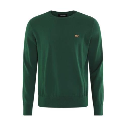 Heren Pullover Sweater Dsquared2 , Green , Heren