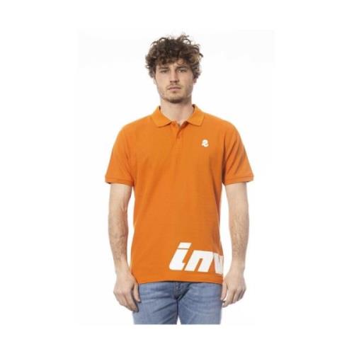 Oranje Katoenen Poloshirt Invicta , Orange , Heren