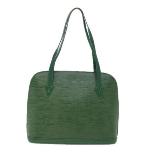 Pre-owned Leather louis-vuitton-bags Louis Vuitton Vintage , Green , D...