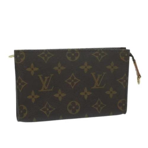 Pre-owned Canvas pouches Louis Vuitton Vintage , Brown , Dames