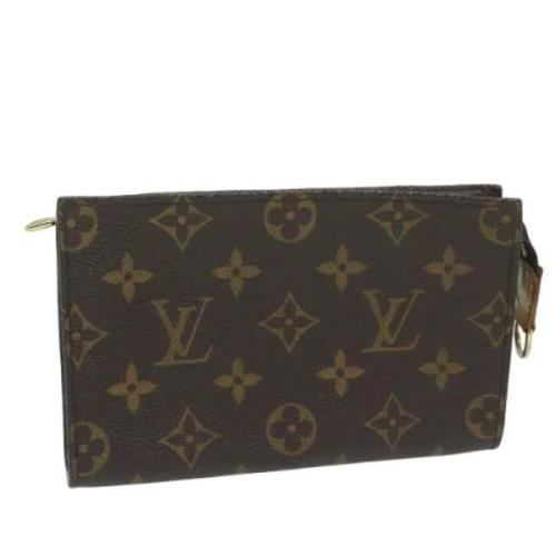 Pre-owned Canvas pouches Louis Vuitton Vintage , Brown , Dames