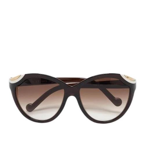 Pre-owned Acetate sunglasses Louis Vuitton Vintage , Brown , Dames