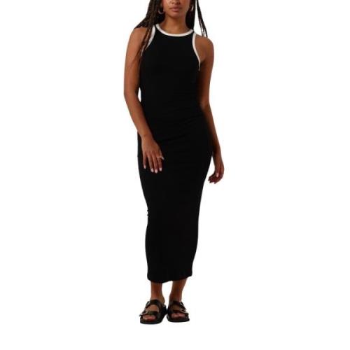 Elegante Luna Maxi Jurk Refined Department , Black , Dames